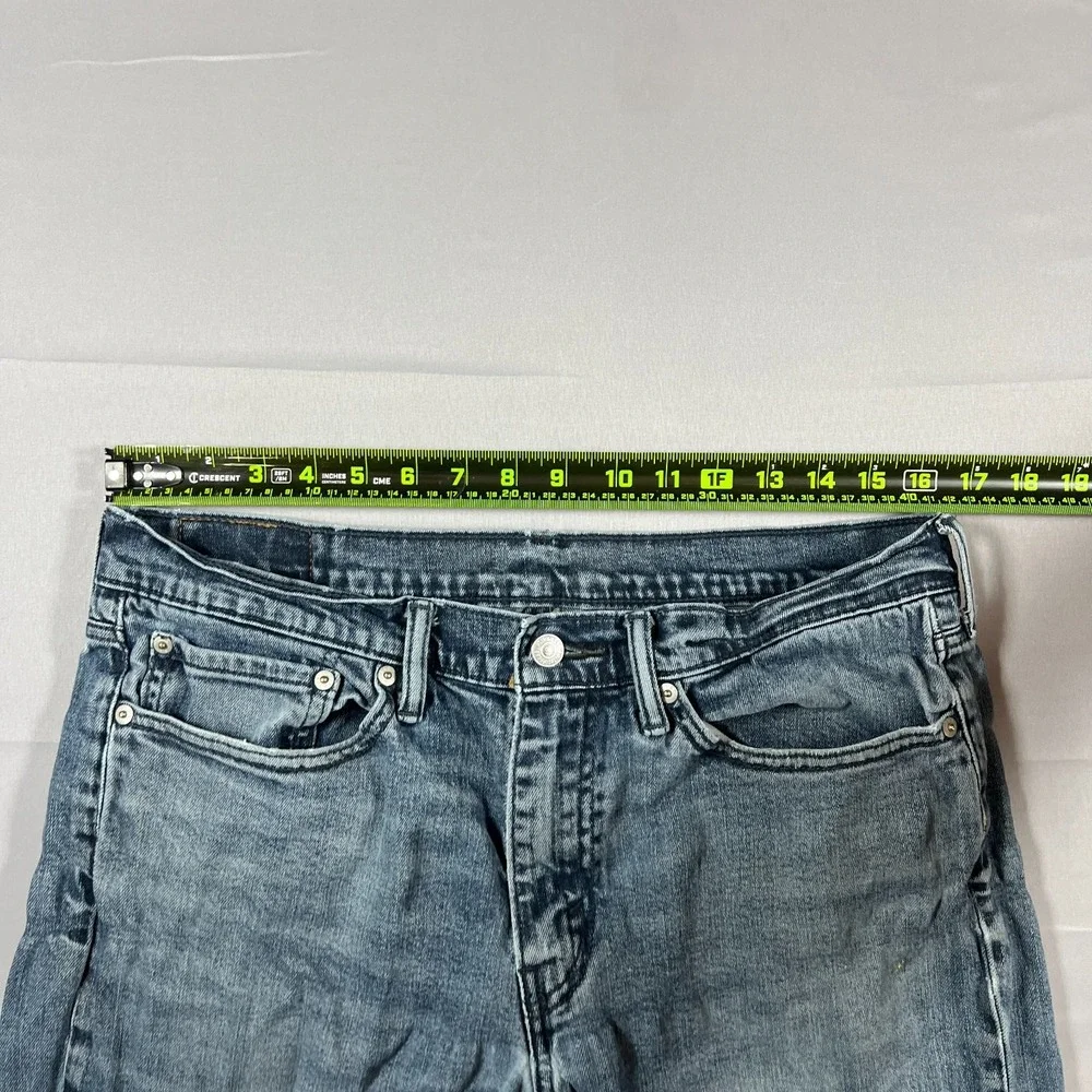 Levi's Straight Leg Jeans Mens 34x29 Blue Denim Medium Wash Low Rise Zip Fly